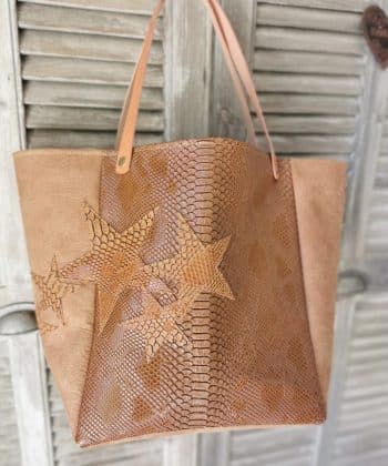 Sac CABAS "THEMIS" simili camel