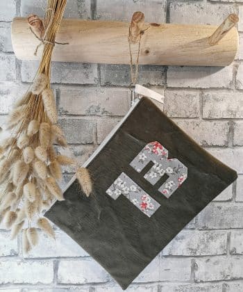 POCHETTE "13" TOILE MILITAIRE RECYCLEE