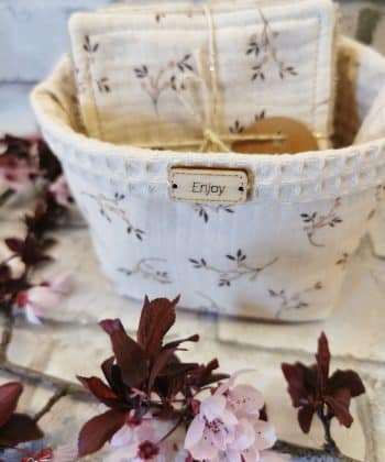 Semainier 7 lingettes et son panier assorti