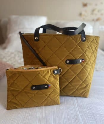 Sac "Romy" matelassé moutarde
