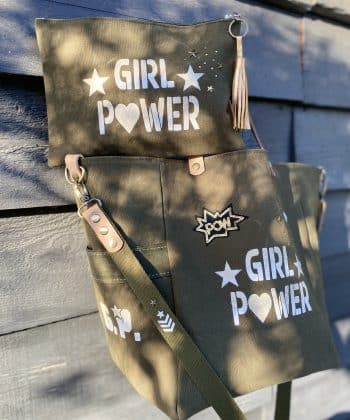SAC, CABas, trousses, trousse, toile militaire, fait-main, girl power,