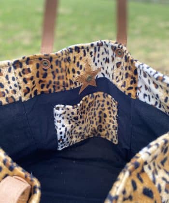 sac, sacs, cabas, cabas leopard, leopard, cuir, étoiles