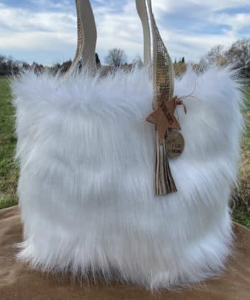 SAC, SACS, SAC ROMY, SAC POILU, SAC FAUSSE FOURRURE, FAUSSE FOURRURE, FOURRURE, CUIR, POMPON, ETOILE