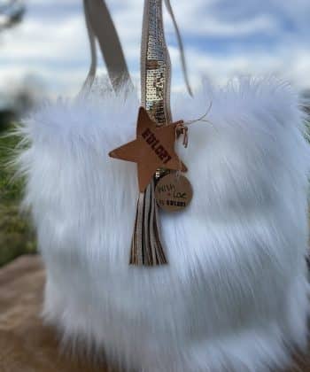 SAC ROMY FAUSSE FOURRURE SAC, SACS, SAC ROMY, SAC POILU, SAC FAUSSE FOURRURE, FAUSSE FOURRURE, FOURRURE, CUIR, POMPON, ETOILE