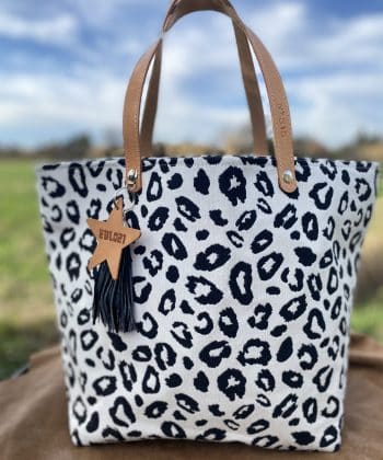 LEOPARD, SAC, SACS, CABAS, CUIR,