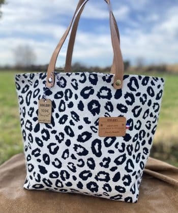 SACS, CABAS, LEOPARD, CUIR,